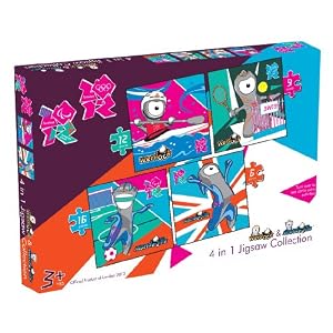 Olympic Mascots 4 In 1 Jigsaw Puzzle
