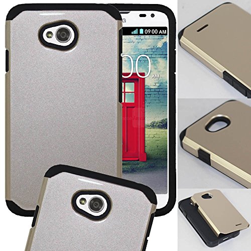 LG Ultimate 2 Case, SOGA® Hybrid Astro Armor Cover Protector Case for LG Ultimate 2 L41C / L70 - Gold / Black [SWG786]
