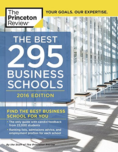The Best 295 Business Schools, 2016 Edition by Princeton Review