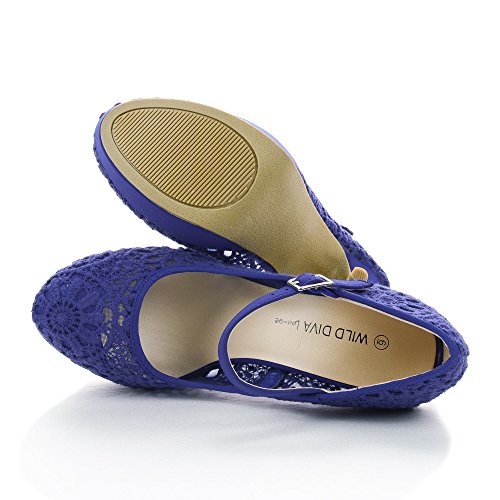 

Mary Jane Crochet Platform Stiletto Heel Dress Pumps