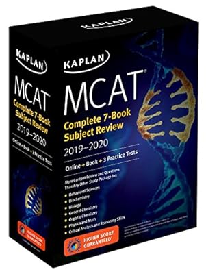 MCAT Complete 7-Book Subject Review 2019-2020: Online + Book + 3 Practice Tests