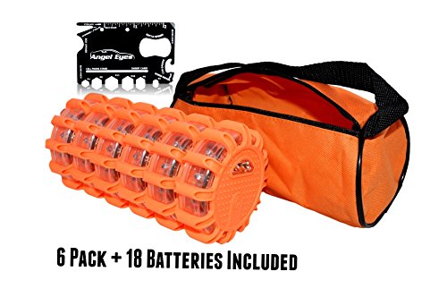 Algopix Similar Product 20 - LED Road Flares 6 Pack Flashing Warning
