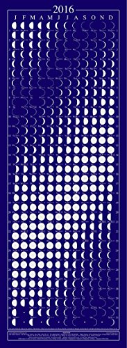 Equinox 2016 Moon Phase Calendar - Beautifully Silk Screened