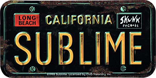 Algopix Similar Product 3 - SUBLIME - License Plate - Sticker