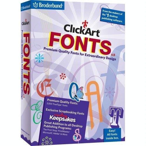 Algopix Similar Product 14 - CLICKART FONTS V5 2009