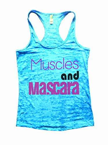 Muscles and Mascara Womens Racerback Burnout Tank Top Running Working Out Shirt