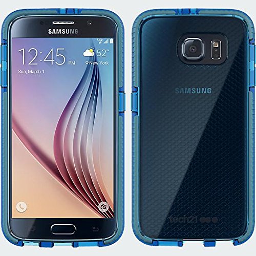 Samsung Galaxy S6 Tech 21 EVO CHECK Case BLUE / GREY in Retail Package Tech21