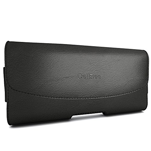 Galaxy S7 Edge Holster, CellBee Premium PU Leather Pouch Carrying Case with Belt Clip Belt Loops Holster (Perfect Fits with Otterbox/Spigen/Lifeproof Case on) (Classic)