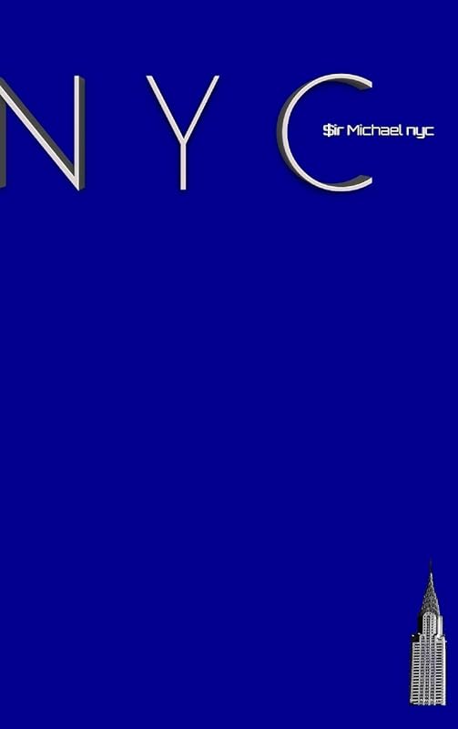 NYC Chrysler building bright blue classic grid page notepad $ir Michael Limited edition: NYC Chrysler building bright blue classic grid page notepad by Sir Michael Huhn
