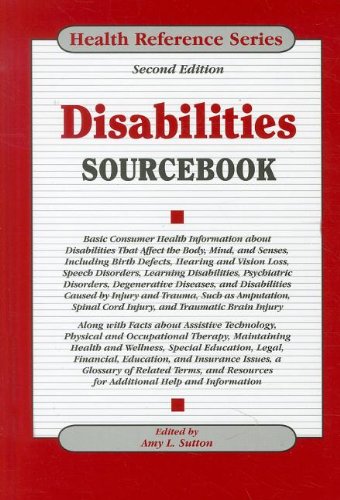 Disabilities sourcebook by Amy L Sutton