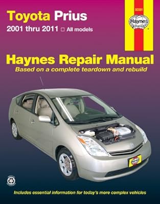 Toyota Prius 2001-2011 Repair Manual (Haynes Repair Manual)
