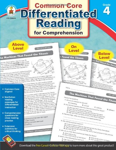 Differentiated Reading for Comprehension, Grade 4 by Carson-Dellosa Publishing  (Compiler)