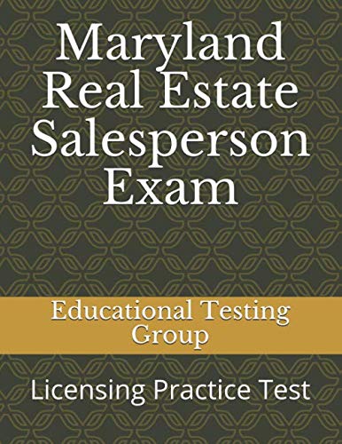 Maryland Real Estate Salesperson Exam: Licensing Practice Test by Educational Testing Group