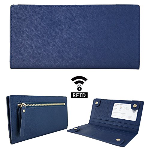 Womens RFID Blocking Card Wallet Ultra Slim Wallet for Women, Ladies Clutch Wallet