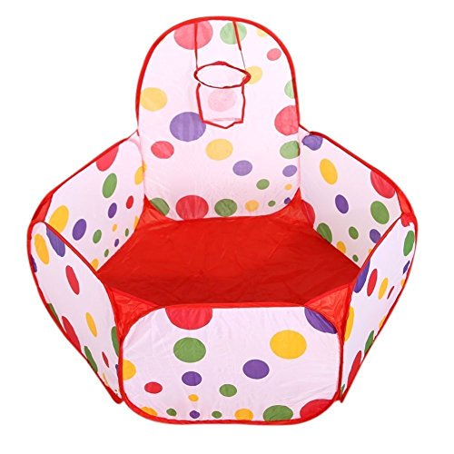 Babrit Extra Large Ball Pit Pool Play Tent Kids Folding Play House Indoor and Outdoor Playpen for Children(150cm,Balls not included)