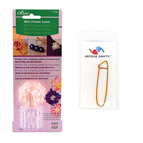 Algopix Similar Product 8 - Clover Mini Flower Loom Bundle with 1