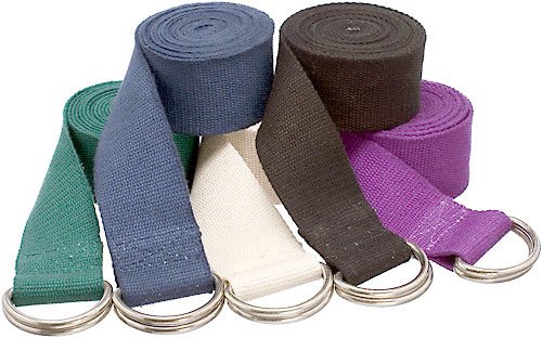 YogaAccessories (TM) 8' D-Ring Buckle Cotton Yoga Strap