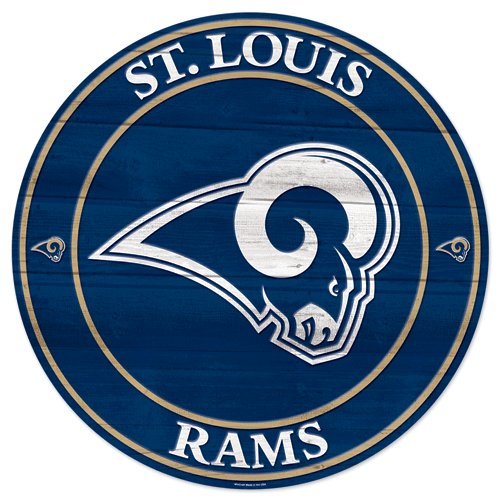

St Louis Rams 19.75 Inch Wood Sign
