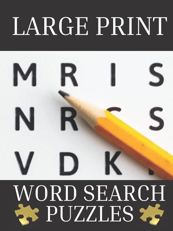 Large Print Word Search Puzzles: Large Print 250 Page Word Search Puzzle Book for Adults and Seniors by Smart Mouth Art