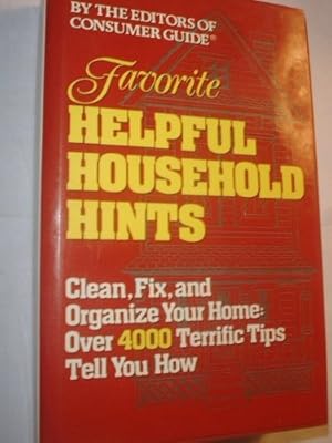 Favorite Helpful Household Hints