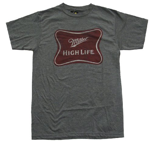 Miller High Life Logo Beer Gray Heather Men's T-Shirt