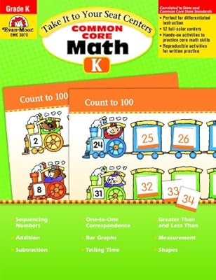 Take It to Your Seat Math Centers, Grade K