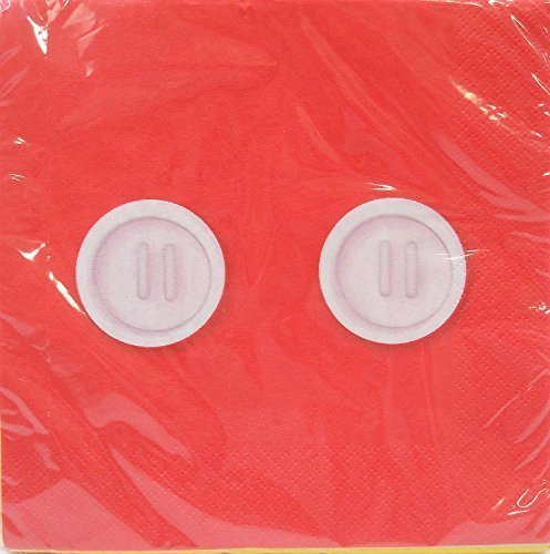 Mickey Mouse Birthday Party Lunch Napkins - 16 per package ~NEW DESIGN~