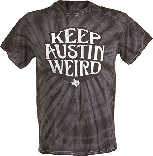 Black Tie-Dye Keep Austin Weird shirt by Outhouse Designs