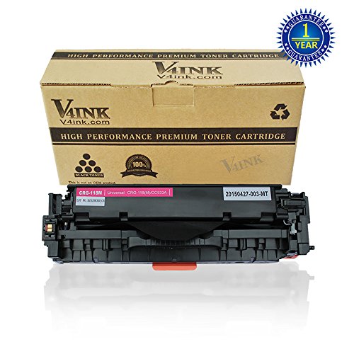 V4INK ® Compatible Canon cartridge 118 Magenta Laser Toner for Use in the Canon Imageclass MF8580Cdw MF8380Cdw MF8350Cdn series Printer-2,800 Yield