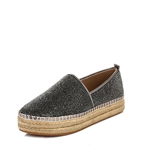 Steve Madden Womens Choppur Multi Diamantes Slip On Espadrille