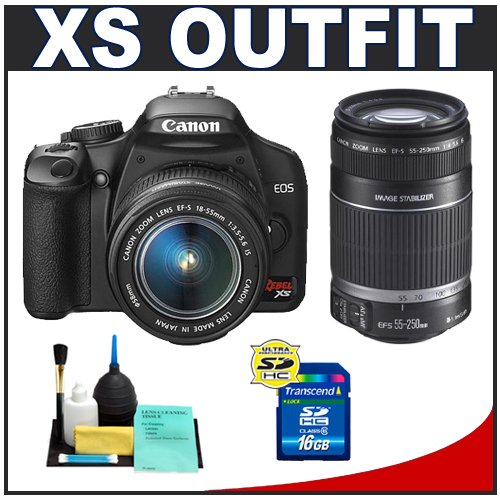 Black Friday Canon Digital Rebel XS 10.1MP Digital SLR Camera (Black