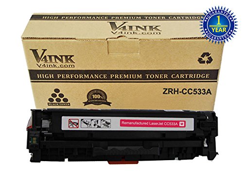 V4INK ® Replacement CC533A Magenta Toner Cartridge (304A) for Color Laserjet CP2025/CM2320 Series