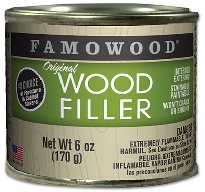 FamoWood 36141126 Original Wood Filler - 1/4 Pint, Natural/Tupelo