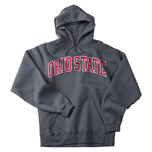 Ohio State Buckeyes Hooded Sweatshirt Charcoal Applique