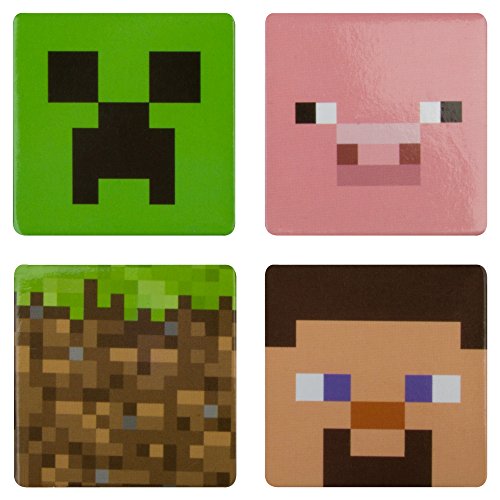 Algopix Similar Product 20 - JINX Minecraft Collectible 4Button Set