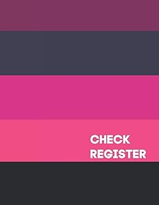 8.5x11 Check Register: Personal Checking Log Book by Alexa Mason