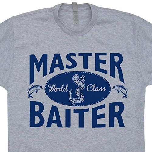 Master Baiter T Shirt Funny Fishing Offensive Tee Shirtmandude T Shirts