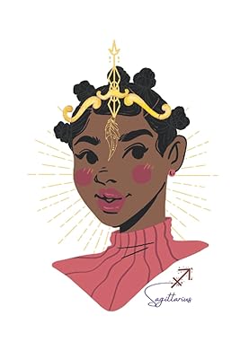 Black Sagittarius Woman: Lined Journal