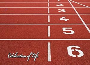 Celebration of Life: A Track and Field Memorial Service Guest Book by M2MParty Designs