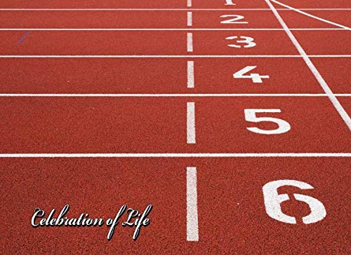 Celebration of Life: A Track and Field Memorial Service Guest Book by M2MParty Designs