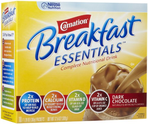 Carnation Instant Breakfast Powder, Dark Chocolate, 10 pk