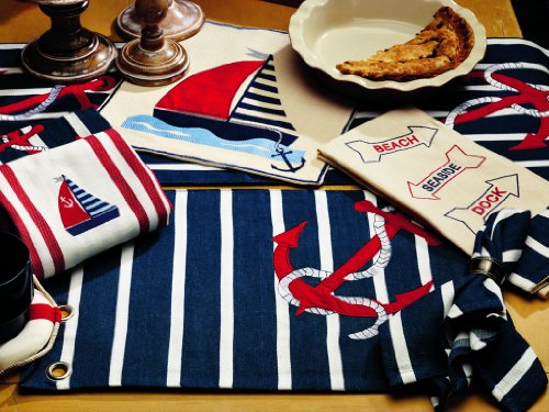 Algopix Similar Product 10 - IHF Anchor Pattern Table Runner  100