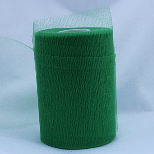 Green Tulle Roll - 6 Inch X 100 Yard - Tulle for Decoration and Tutu Dresses