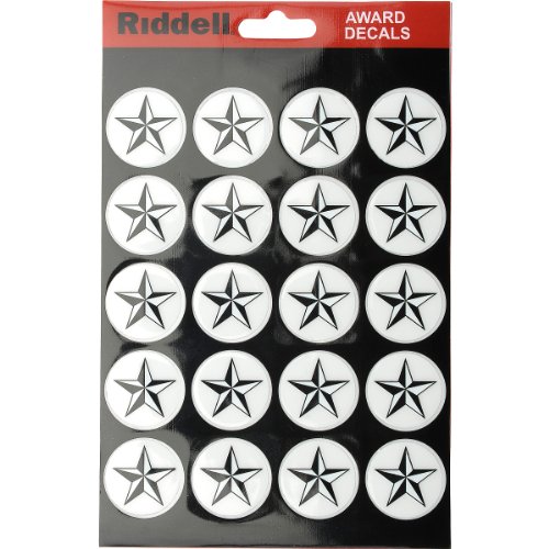 RIDDELL Football Helmet Reward STAR Award Sport Decals 5 Pack (100 Stickers)