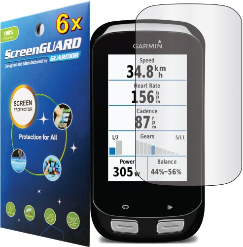 6x Garmin Approach G8 Golf GPS Premium Clear LCD Screen Protector Cover Guard Shield Protective Film Kits (Package by GUARMOR)