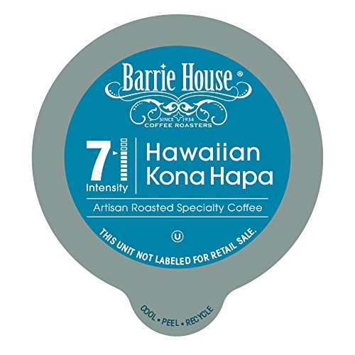 Barrie House Single Cup Capsules for K-Cup Brewer, Hawaiian Kona Hapa, 80 Count