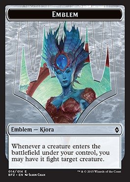Magic: the Gathering - Emblem - Kiora (014/014) - Battle for Zendikar