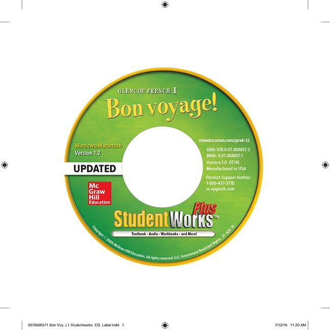 Bon voyage! Level 1 StudentWorks Plus, CD-ROM by McGraw Hill