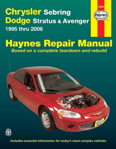 Chrysler Sebring & Dodge Avenger 1995-2006 Repair Manual (Haynes Repair Manual) by Haynes