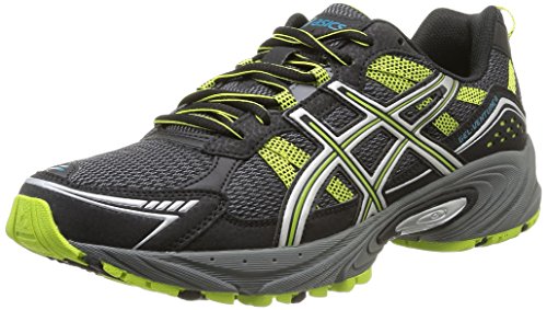 Asics Gel Venture 4 - Zapatillas de running para hombre, color Onyx/Light/Lime, talla 43.5
